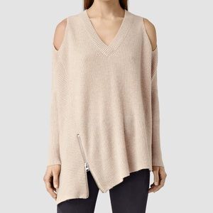 AllSaints Able Open Shoulder Sweater